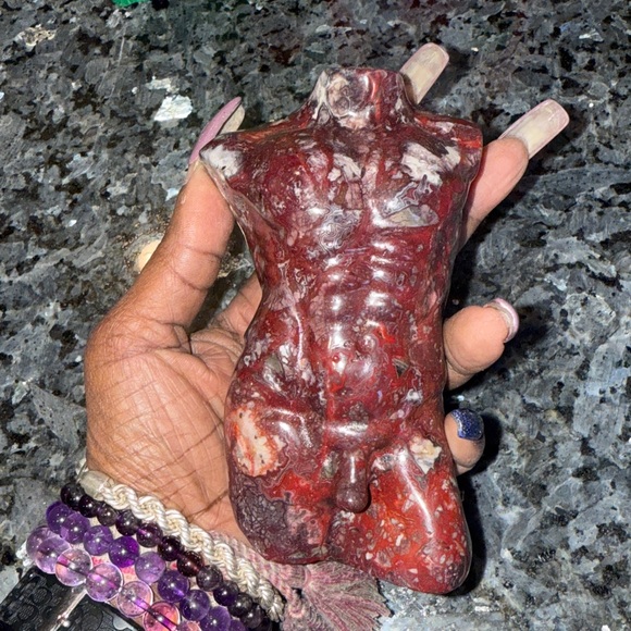 Male Body/Adonis/Homme Form - Mexican Lace Agate - Picture 7 of 8